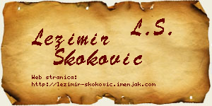 Ležimir Skoković vizit kartica